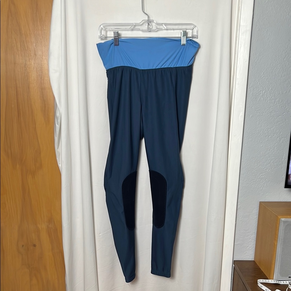 Women's Blue and Black Leggings